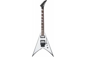 JACKSON JS32 AH KING V WHITE WITH BLACK BEVELS