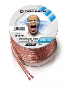 OEHLBACH Speaker Wire SP-15/2000 2x1,50mm clear spool, 20 м.