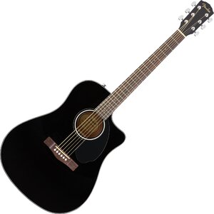 FENDER CD-60SCE BLACK WN