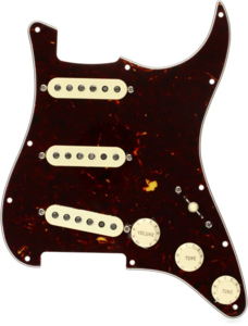 FENDER PRE-WIRED STRAT PICKGUARD ORIGINAL '57/'62 SSS TORTOISE SHELL