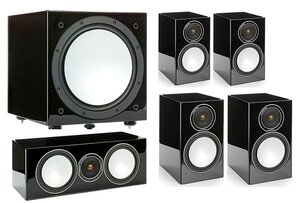 Monitor Audio Silver 50/50/centre150/W12 set 5.1 Black High Gloss