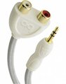 AUDIOQUEST Splitter FLX-Mini/RCA Adaptor(Male Stereo 3.5mm. <>2xFemale RCA)