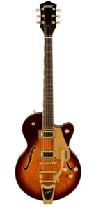 GRETSCH G5655TG ELECTROMATIC CENTER BLOCK JR. SINGLE-CUT WITH BIGSBY AND GOLD HARDWARE BARREL BURST