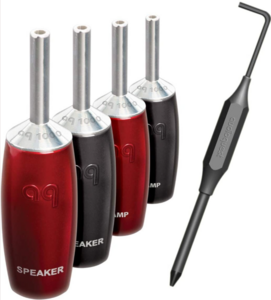 AUDIOQUEST spc 1007 Series Banana Silver set of 6