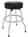 FENDER 24" CUSTOM SHOP CHEVRON LOGO BARSTOOL, BLACK/CHROME