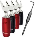 AUDIOQUEST spc 507 Series Multi-Spade Silver set of 6