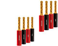 AUDIOQUEST spc SureGrip100 Banana Gold set of 8