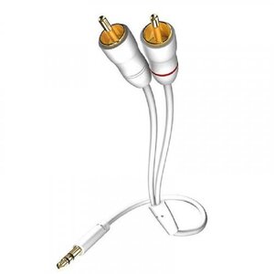 Inakustik Star 3,5mm Mini Jack > 2 x RCA white 3,0m