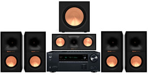 Onkyo TX-NR6100 + Klipsch R-50M + R-50M + R-50C + R-121SW