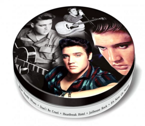 Retro Musique Elvis Presley - 8 Pieces Coaster Set With Real Vinyl Coasters