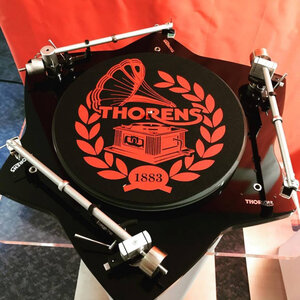 Thorens Felt mat, 300mm, красно-черный