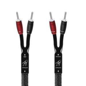 AUDIOQUEST Pair 3.0m ROCKET 44 FR 500 Spade Silver