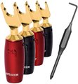 AUDIOQUEST spc 507 Series Multi-Spade Gold set of 6