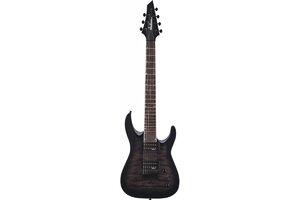 JACKSON JS22Q-7 DKA DINKY ARCH TOP HT TRANSPARENT BLACK BURST