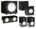 Monitor Audio Silver 100/FX/centre150/W12set 5.1 Black High Gloss