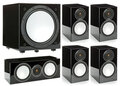 Monitor Audio Silver 100/102/centre150/W12 High Gloss Black