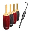 AUDIOQUEST spc 507 Series Banana Gold set of 4