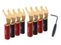 AUDIOQUEST spc SureGrip100 multi Spade Gold set of 8