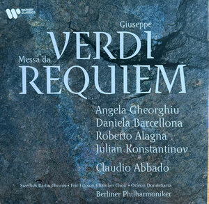 GIUSEPPE VERDI, CLAUDIO ABBADO - MESSA DA REQUIEM 2 LP Set 2023 (B0C83S6H54) WARNER/EU MINT (5054197604959)