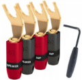 AUDIOQUEST spc SureGrip300 Spade Gold set of 4