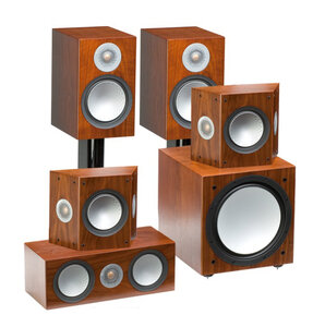 Monitor Audio Silver 100/FX/centre150/W12set 5.1 walnut