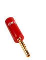 CHORD Crimp Gold Banana Plug Red Cap