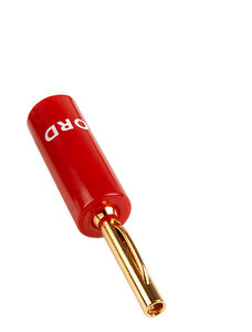 CHORD Crimp Gold Banana Plug Red Cap