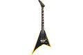 JACKSON X SERIES RHOADS RRX24 BLACK WITH YELLOW BEVELS