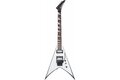 JACKSON JS32 AH KING V WHITE WITH BLACK BEVELS