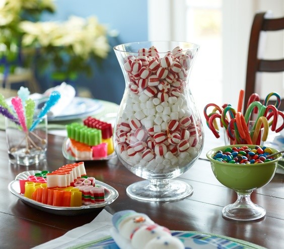 Christmas candy on a table